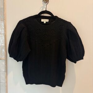 Pinch Black Puff Sleeve Sweater